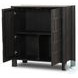 Ezri Black Oak 2 Door Bar Cabinet