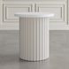 Auden White Round End Table