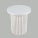 Auden White Round End Table
