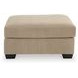 SimpleJoy Sand Upholstered Square Oversized Accent Ottoman