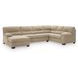 SimpleJoy Sand 3 Piece Modular Sectional with LAF Chaise