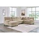 SimpleJoy Sand 3 Piece Modular Sectional with LAF Chaise