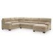 SimpleJoy Sand 3 Piece Modular Sectional with RAF Chaise