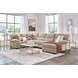 SimpleJoy Sand 3 Piece Modular Sectional with RAF Chaise