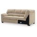 SimpleJoy Sand 3 Piece Modular Sectional with RAF Chaise