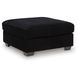 SimpleJoy Onyx Upholstered Square Oversized Accent Ottoman