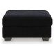 SimpleJoy Onyx Upholstered Square Oversized Accent Ottoman