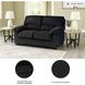 SimpleJoy Onyx Loveseat