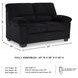 SimpleJoy Onyx Loveseat