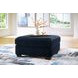 SimpleJoy Navy Upholstered Square Oversized Accent Ottoman