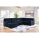 SimpleJoy Navy 3 Piece Modular Sectional with LAF Chaise