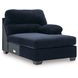 SimpleJoy Navy 3 Piece Modular Sectional with RAF Chaise
