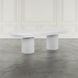 Auden White Extendable Oval Dining Table