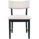 Beck White Upholstered Dining Chair Set of 2