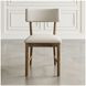Auden Chestnut And Beige Upholstered Split Back Dining Chair Set Of 2