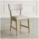 Auden Natural And Beige Upholstered Split Back Dining Chair Set Of 2