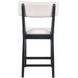 Beck White and Black Upholstered Counter Height Stool Set of 2