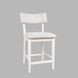 Beck White Upholstered Counter Height Stool Set of 2