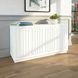 Maven White Fluted 4 Door Sideboard