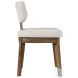 Tate Chestnut And Light Grey Upholstered Split Back Dining Chair Set Of 2