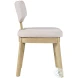Tate Natural And Light Grey Upholstered Split Back Dining Chair Set Of 2