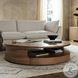 Matheus Natural Reclaimed French Oak Round Occassional Table Set