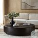 Renan Dark Espresso Reclaimed French Oak Round Coffee Table