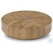 Renan Natural Reclaimed French Oak Round Occassional Table Set