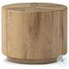 Renan Natural Reclaimed French Oak Round End Table