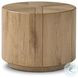 Renan Natural Reclaimed French Oak Round Occassional Table Set