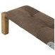 Marcia Nubuck Cigar 94" Accent Bench