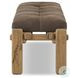 Marcia Nubuck Cigar 94" Accent Bench
