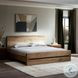 Lia Natural Reclaimed French Oak Queen Upholstered Bed