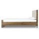 Lia Natural Reclaimed French Oak Queen Upholstered Bed
