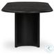 Paden Aged Black Acacia 118" Oval Dining Table