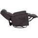 Sophisticated Steel Performance Fabric Swivel Gliding Power Recliner with Power Lumbar and USB Charging