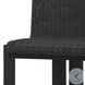 Roxy Faux Black Hyacinth Outdoor Dining Chair Set of 2