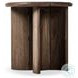 Paden Stained Toasted Brown Outdoor Round End Table