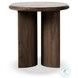 Paden Stained Toasted Brown Outdoor Round End Table