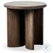 Paden Stained Toasted Brown Outdoor Round End Table