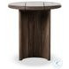 Paden Stained Toasted Brown Outdoor Round End Table