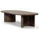 Paden Stained Toasted Brown Outdoor Oval Coffee Table