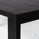 Millie Drifted Matte Black Veneer 72" Rectangular Dining Table