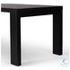 Millie Drifted Matte Black Veneer 72" Rectangular Dining Table