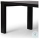 Millie Drifted Matte Black Veneer 72" Rectangular Dining Table