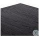 Millie Drifted Matte Black Veneer 72" Rectangular Dining Table