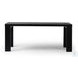 Millie Drifted Matte Black Veneer 72" Rectangular Dining Table
