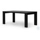 Millie Drifted Matte Black Veneer 72" Rectangular Dining Table