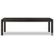 Noeline Cracked Smoked Black Veneer 116" Extendable Rectangular Dining Table