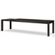 Noeline Cracked Smoked Black Veneer 116" Extendable Rectangular Dining Table